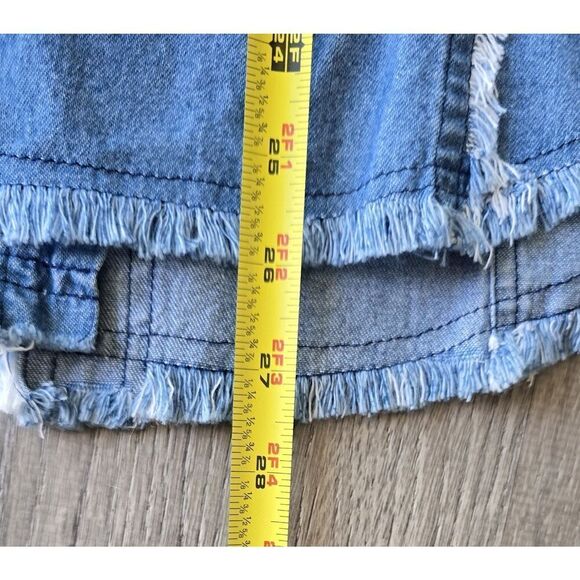 Womans Cody James Denim Sleevless Western Pearl Snap  Light Wash Size XL VTG - Picture 7 of 7